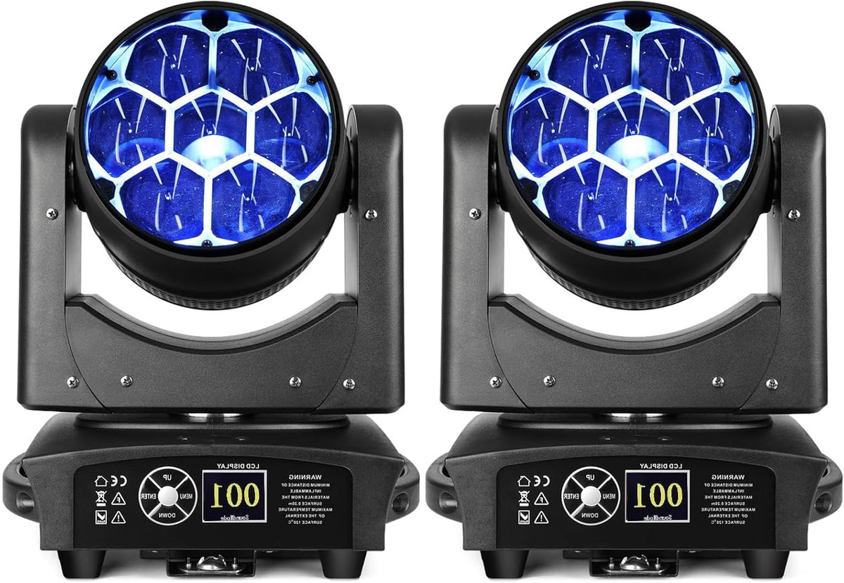 BETOPPER Moving Head Disco Light Party Light 7x40W LED Beam / Wash / Zoom / Dazzle / Strobe Effect RGBW 4in1 disco ball Big Bee Eye Stage Floodlight CTO Mode DMX DJ Light (2S) - QUORE