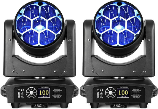 BETOPPER Moving Head Disco Light Party Light 7x40W LED Beam / Wash / Zoom / Dazzle / Strobe Effect RGBW 4in1 disco ball Big Bee Eye Stage Floodlight CTO Mode DMX DJ Light (2S) - QUORE