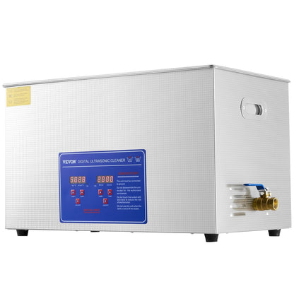 Ultrasoonreiniger – Ultrasone Reinigingsapparaat – Brillenreiniger – Sieradenreiniger – Gebitsreiniger – 30 Liter Capaciteit – Roestvrijstalen Reservoir & Digitale Timer