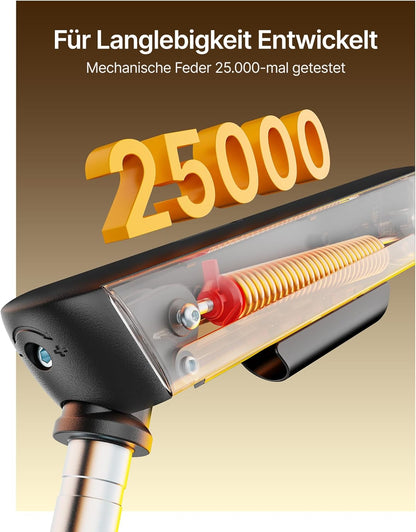 monTEK Monitorhouder 2 monitoren voor 17-35 inch beeldschermen tot 11 kg, hoge monitorarm met USB, 360° draaibaar, monitorhouder met kantelen, draaien, VESA 75/100, MA1011UCPBK-D
