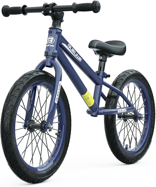 16 inch Loopfiets voor 4-8 Jarige Jongens en Meisjes - Lichtgewicht Koolstofstalen Frame, Verstelbare Stoel, Luchtbanden