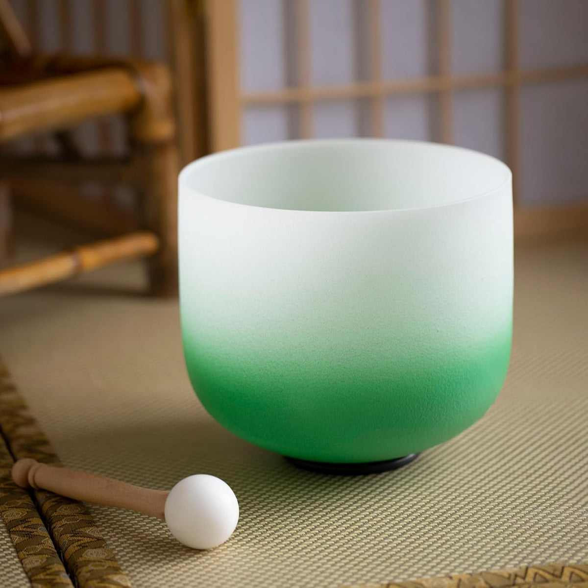 Hye-eun 432hz kleurverloop kristal klankschalen set 7 chakra's 7-12 inch Crystal Singing Bowl, meditatieset voor yoga, energiegenezing, diepteontspanning (incl. houten stokken, draagtassen)
