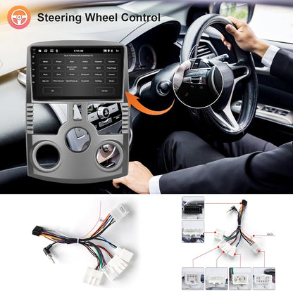 Hodozzy 2G+64G Android Autoradio voor Toyota Rush Daihatsu Terios 2006-2016 Draadloze Carplay Android Auto, 9 Inch Touchscreen Display met GPS Navi WiFi Bluetooth Hifi FM RDS Radio met Canbus