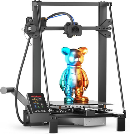 LONGER LK5 Pro 3D-printer, groot afdrukformaat 30 x 30 x 40 cm, 3D-printer met 4,3 inch touchscreen, open source, verbeterde dubbele blazenset, 0,1 mm nauwkeurig, 32-bits moederbord