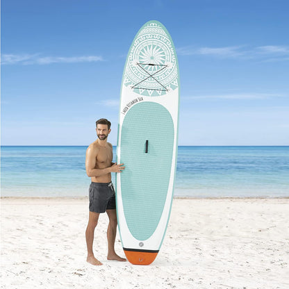 EASYmaxx Stand-up paddle-board 'I need Vitamin Sea' | SUP incl. draagtas, reparatiekit en luchtpomp, met praktische draaggreep | premium kwaliteit