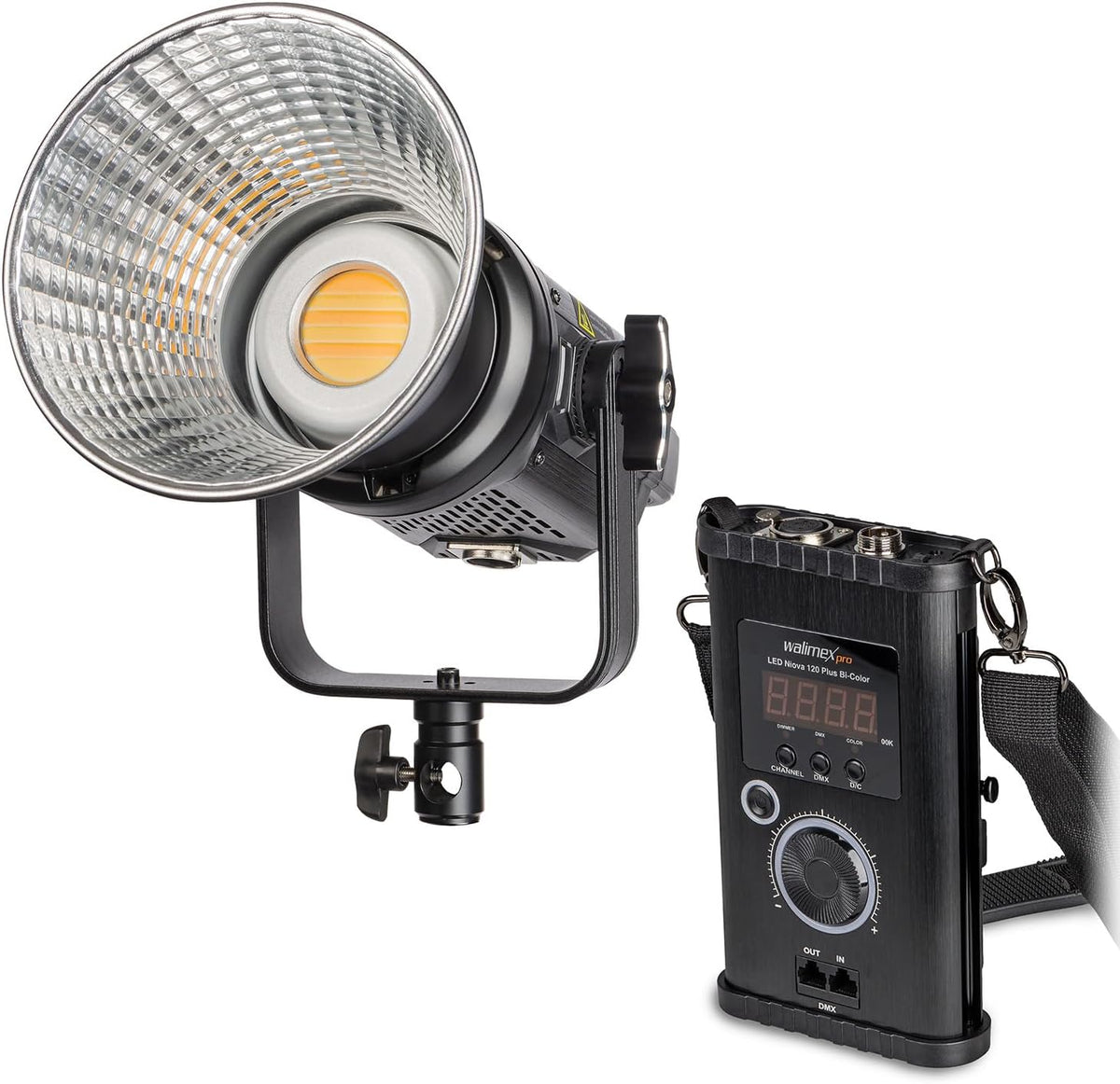 LED-Videolamp – LED-Studiolamp – Fotolamp – Studiolicht – Continulicht – Bi-Color 3200-5600K – Dimbaar 10-100% CRI 95+