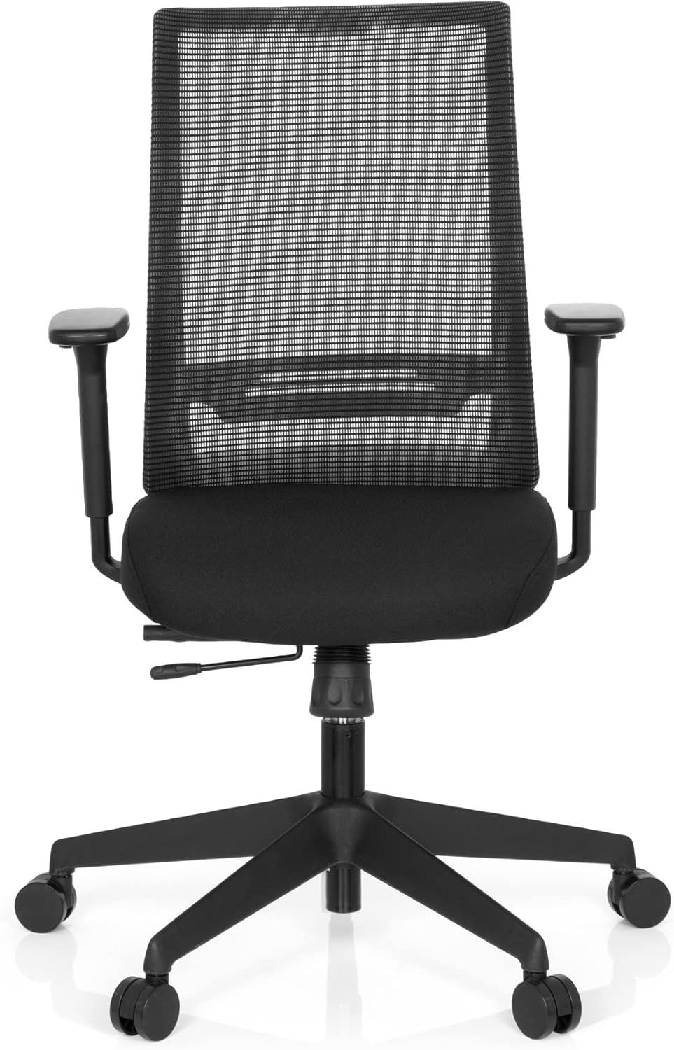 Ergonomische Bureaustoel – Bureaustoel Met Wieltjes – Kantoorstoel – Werkstoel – Computerstoel – Verstelbare Armleuningen – Ademend Mesh Rugleuning – Max. Draaggewicht 120 kg – Zwart