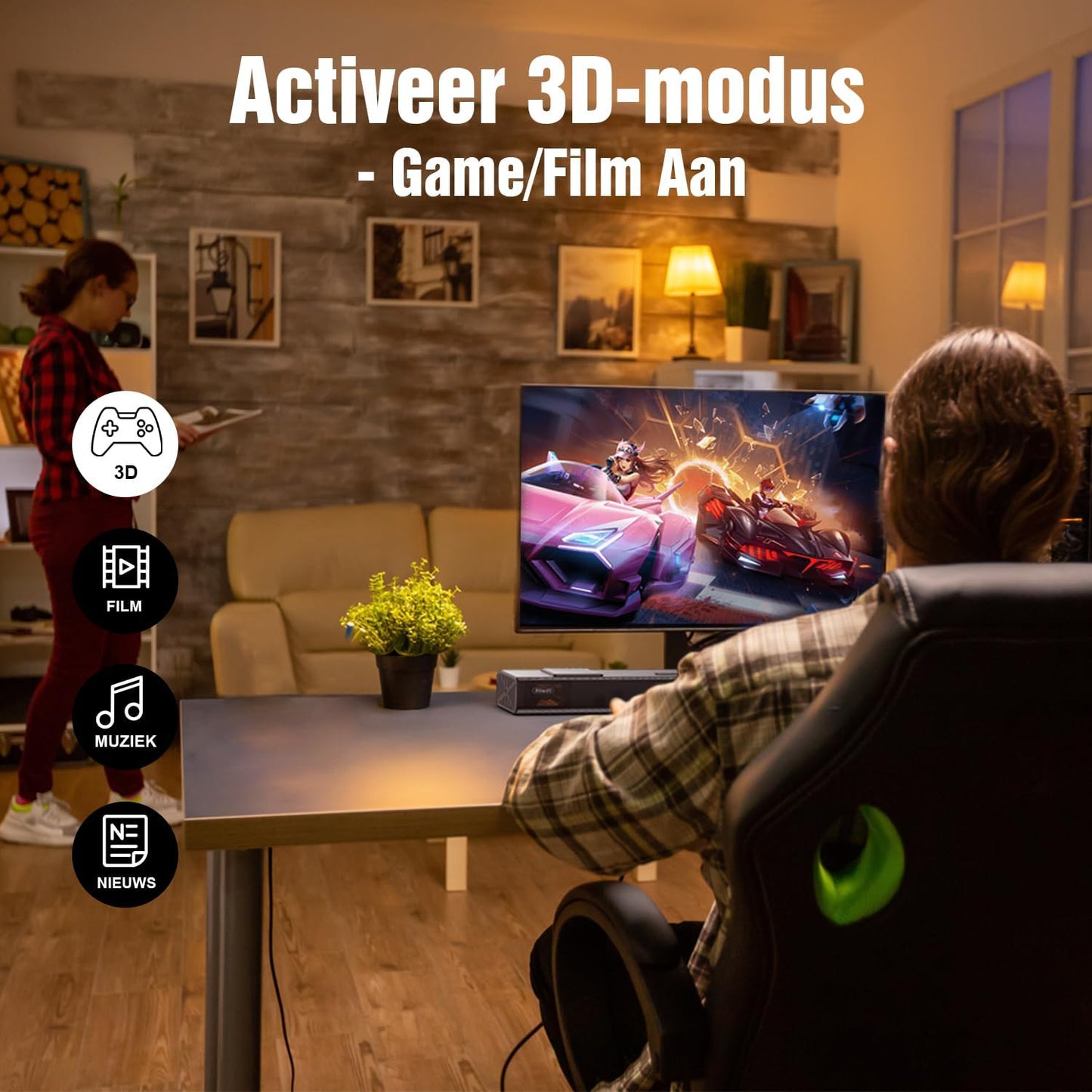 Dolby Atmos Soundbar – Home Cinema Speaker – TV Geluidsbalk – Surround Sound Bar – Bluetooth Soundbar – 3.1.2 Kanaals – 5,25" Subwoofer – 400W Krachtig Geluid