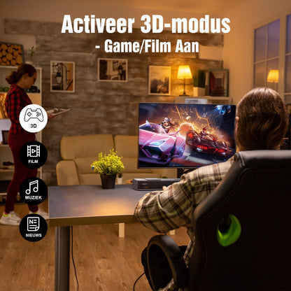 Dolby Atmos Soundbar – Home Cinema Speaker – TV Geluidsbalk – Surround Sound Bar – Bluetooth Soundbar – 3.1.2 Kanaals – 5,25" Subwoofer – 400W Krachtig Geluid