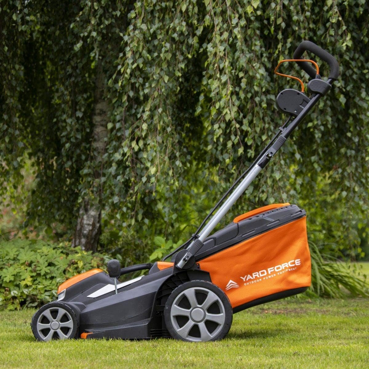 Yard Force Draaibare grasmaaier, draadloos, 37 cm, met lithium-ion-accu 40 V en snellader LM G37A