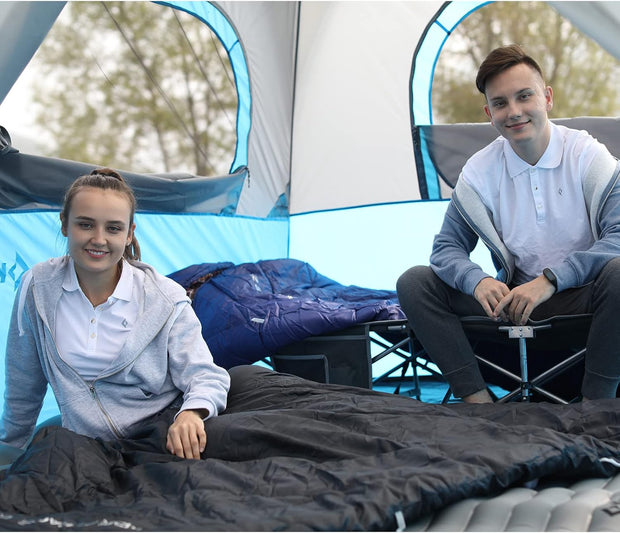 KingCamp Slaapzak, winter, outdoor, warme dekenslaapzak, draagbaar, licht, 3-4 seizoenen, camping, slaapzak voor kinderen en volwassenen op de camping, trekking, 1,9 kg