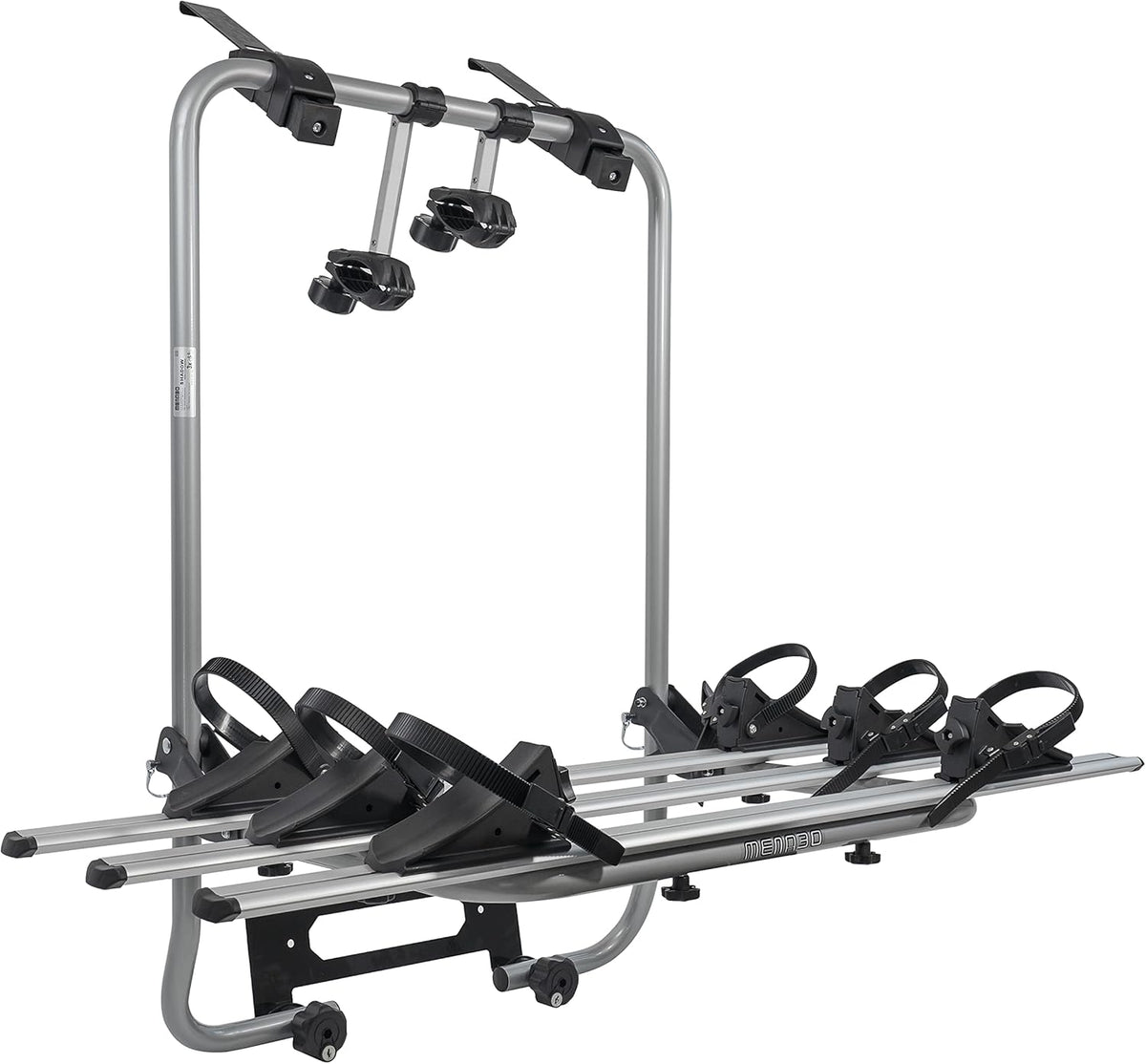 MENABO 38306878 Bicycle Carrier for Tailgate, Silver/Black, One Size - QUORE