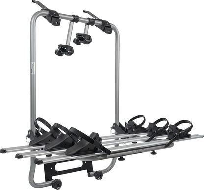 MENABO 38306878 Bicycle Carrier for Tailgate, Silver/Black, One Size - QUORE