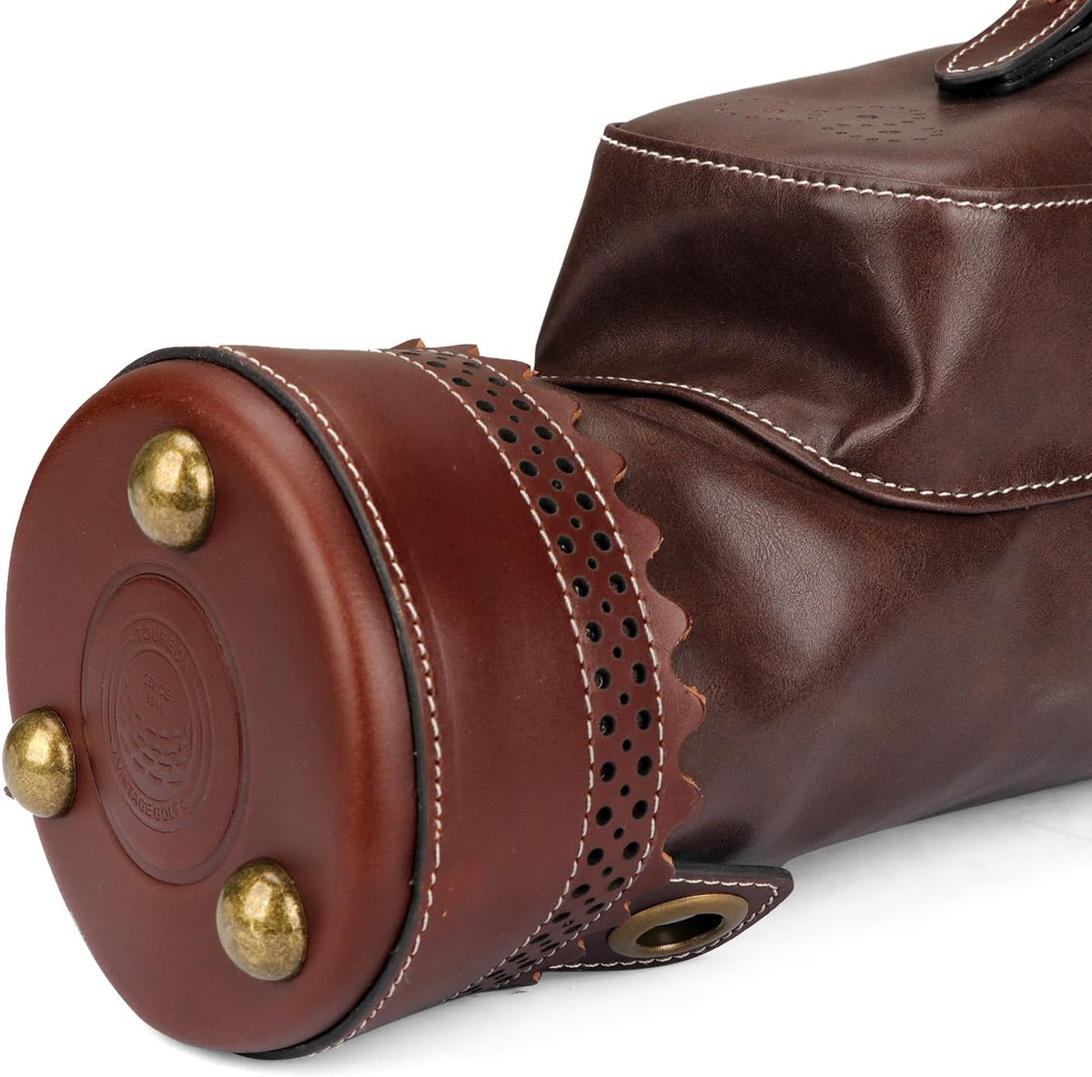 TOURBON Vintage Golf Zondag Draagtas met Draagbare Golf Club Reistas voor Duiken Range