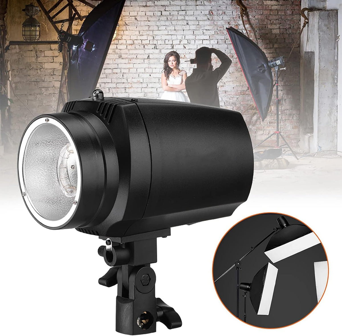 Photo Studio Strobe Flash Light Monolight GY 180 180W 5500K GN38 Mini Fotografie Studio Strobe Photo Flash Light Black
