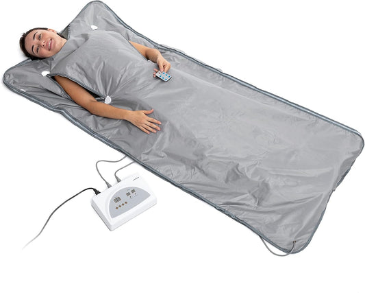 InnovaGoods Electric Blanket, Infrared Sauna Blanket, Thermal Blanket Suitable for Whole Body, Infrared Sauna Blanket Increases Removal of Fats and Toxins - QUORE