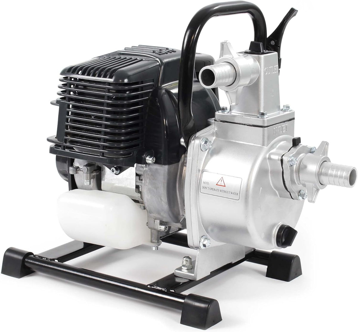 Benzine Waterpomp – Tuinpomp – Verfpomp – Dompelpomp – Irrigatiepomp – 1 kW Motorvermogen – 8.000 Liter Per Uur Debiet