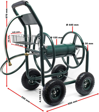 Tuinslangwagen slangwagen tuinirrigatie bewatering slanghaspel oprolsysteem slang