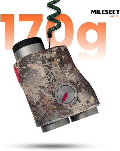 MILESEEY Optics HD 1000 yards laser afstandsmeter voor de jacht met hoekcompensatie voor boogschieten Afstandsmeter voor de jacht Hoge precisie (horizontaal, verticaal, P2P, regen, snelheidsmeting)
