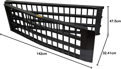 2x oprijplaten aluminium - 274 cm 680 kg - oprijplaat motoroprijplaat oprijsteun opvouwbaar
