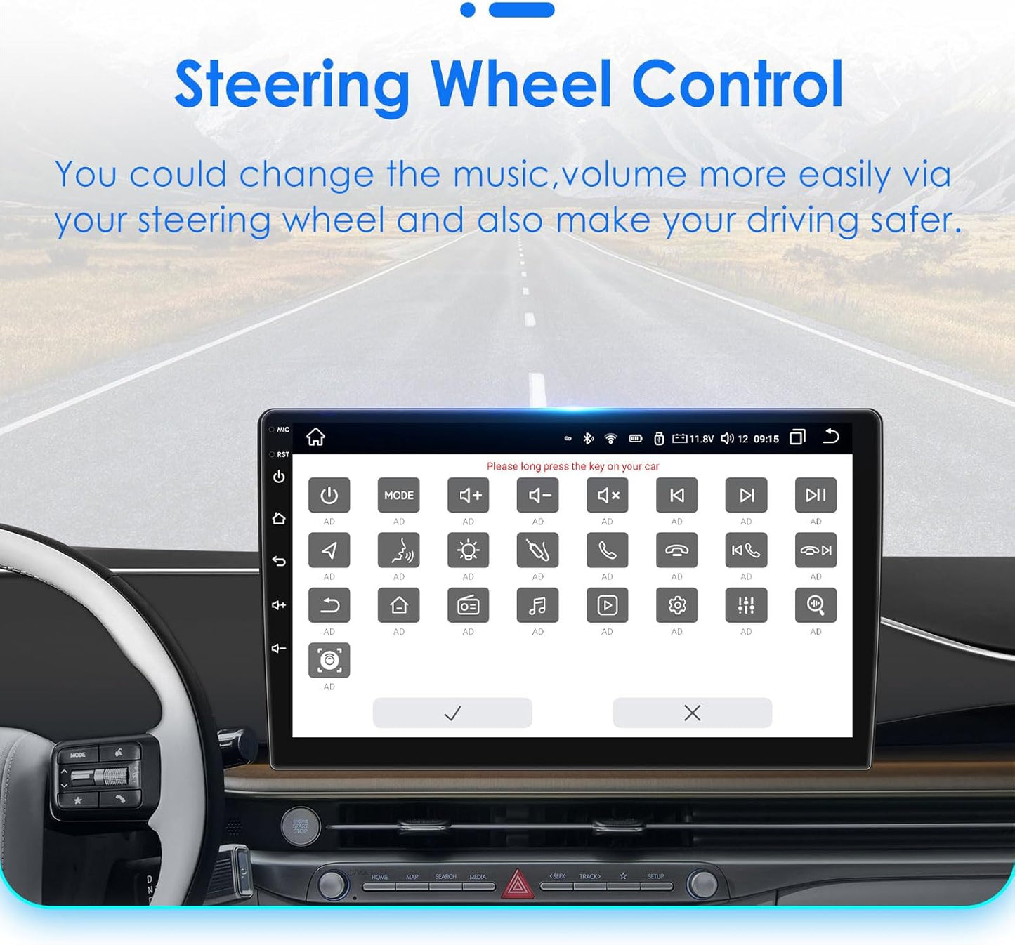 Android 13 autoradio 9 inch touchscreen 8-core voor Opel Corsa D 2007-2012 WiFi Wireless Android Auto & Wireless Carplay Bluetooth WiFi 4G GPS RDS AM/FM