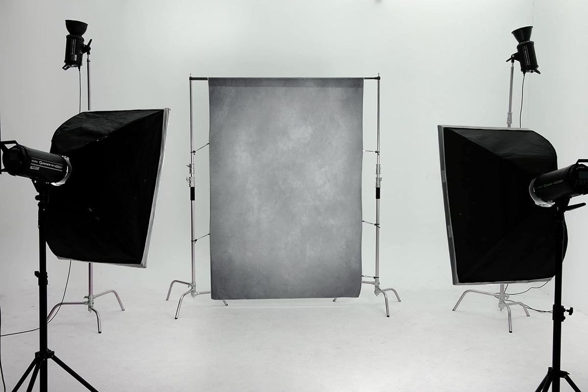 Kate Photostudio Achtergrond Lichtgrijs 3x3m Basisachtergrond voor Fotografie Bruiloft Photo Booth Minimalistisch Portret Photocall Achtergrond Grijs Tijdschrift Reclame Schietrekwisieten