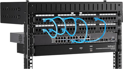 2-Post 8U 19 Inch Open Frame Server Rack – Netwerk Rack – Data Rack – Patchkast – Serverkast – Verstelbare Diepte 30,5-50,8 Cm – Draagvermogen 90 Kg