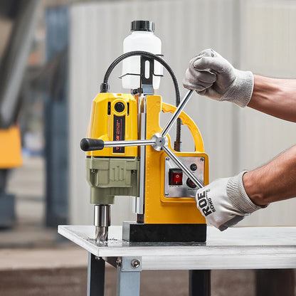 VEVOR Portable Electric Column Drilling Machine, 1400 W Motor, 40 mm Drill Diameter, with 11 Core Drilling Points, Speed of 800 RPM, Metal Drilling Machine