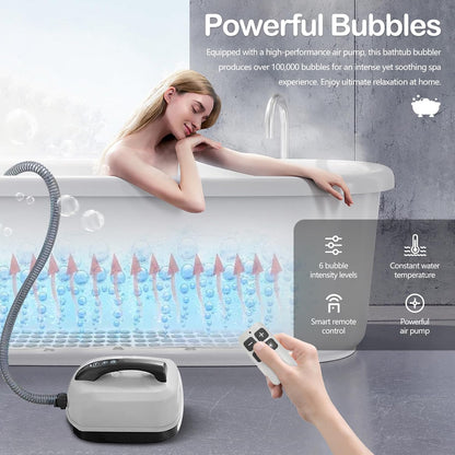Buismat voor badkuip – Whirlpoolmat – Bubbelbadmat – Badmat – Massagemat – 114 sproeiers – 6 intensiteitsniveaus