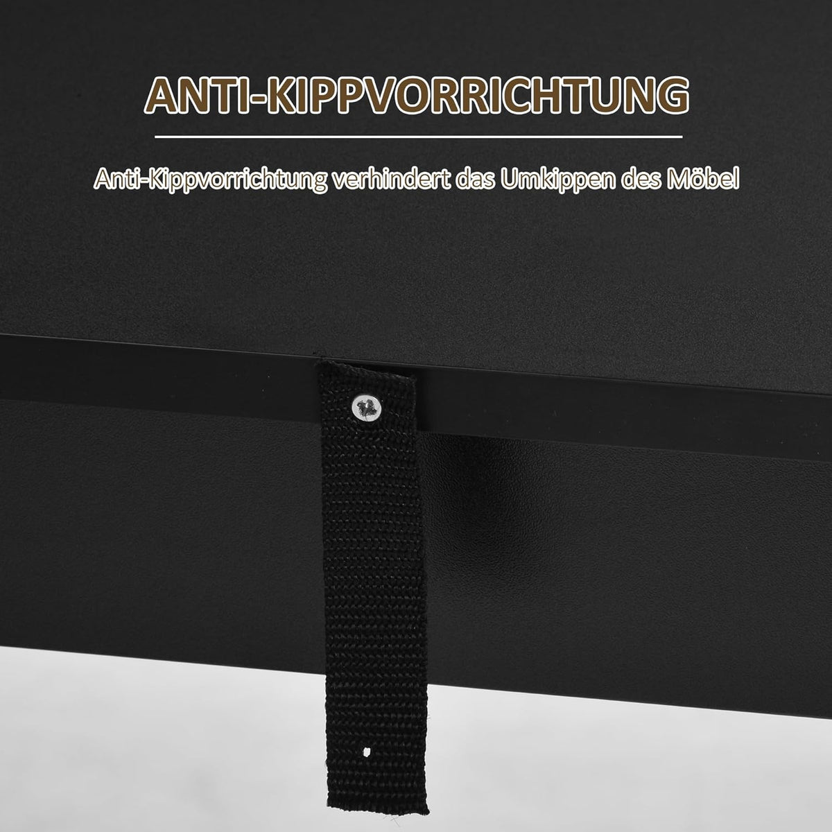 HOMCOM bar table modern dining table desk with 3 storage surfaces black chipboard 112 x 57 x106 cm - QUORE