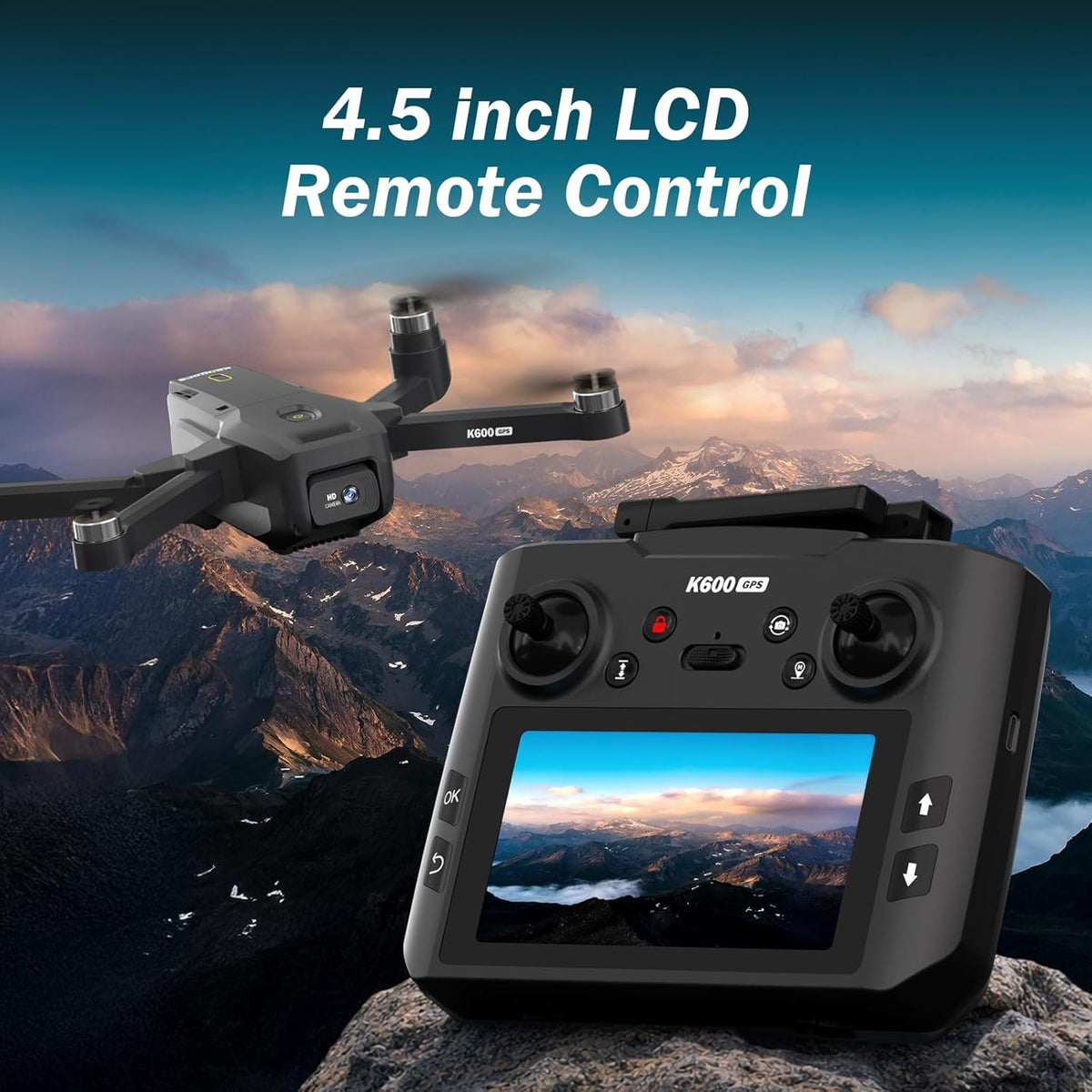 Drone met 1080p camera, 5 GHz, automatische terugkeer, Follow Me