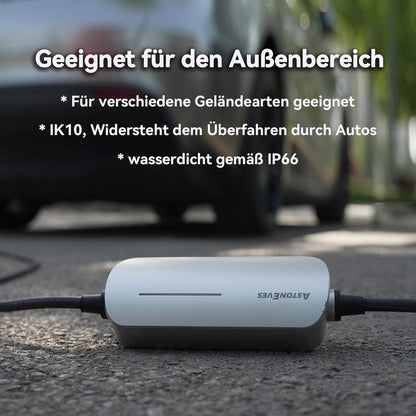 Mobiele wallbox 11KW, [6m 3-fasige 6/8/10/13/16A] lader Type 2, EV-lader en mobiele laadstation, elektrische auto wallbox CEE met draagtas voor Model Y/3, ID.3/4/5, Enyaq, MG4, e-up, e-Golf