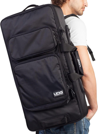 UDG Ultimate Midi Controller Backpack Large Black/Orange inside MKII U9104BL/OR