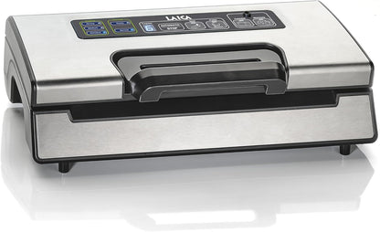 LAICA VT3220 Professionele vacuümmachine, geschikt voor alle soorten levensmiddelen, snelle marineerfunctie, houdt levensmiddelen tot 5 keer langer vers, inclusief 2 vacuümrollen