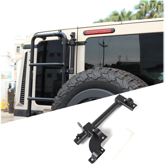Auto Achterklep Klimmen Ladder Vlaggenmast Beugel Compatibel met Ineos Grenadier 2020-2024 Multifunctionele Achterklep Vlaggenmast Houder Antenne Montage Metalen Base Accessoires