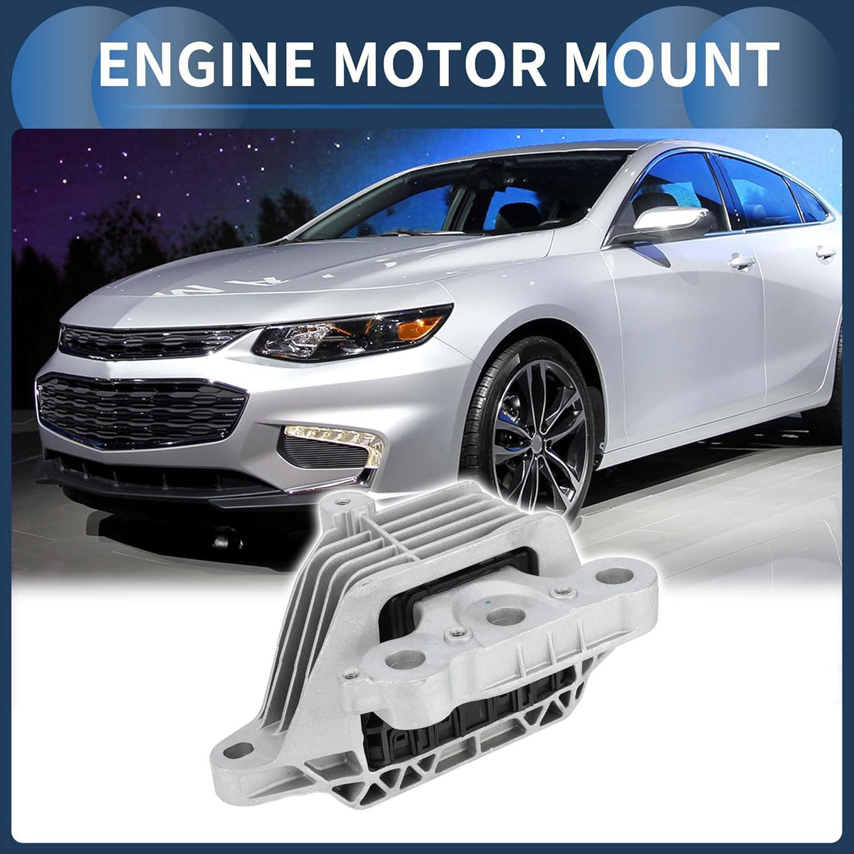 Motorsteun Motorsteun No.84109021 Voor Chevrolet Malibu Hybrid 2016 Zwart Zilverkleurig 1 Stuk