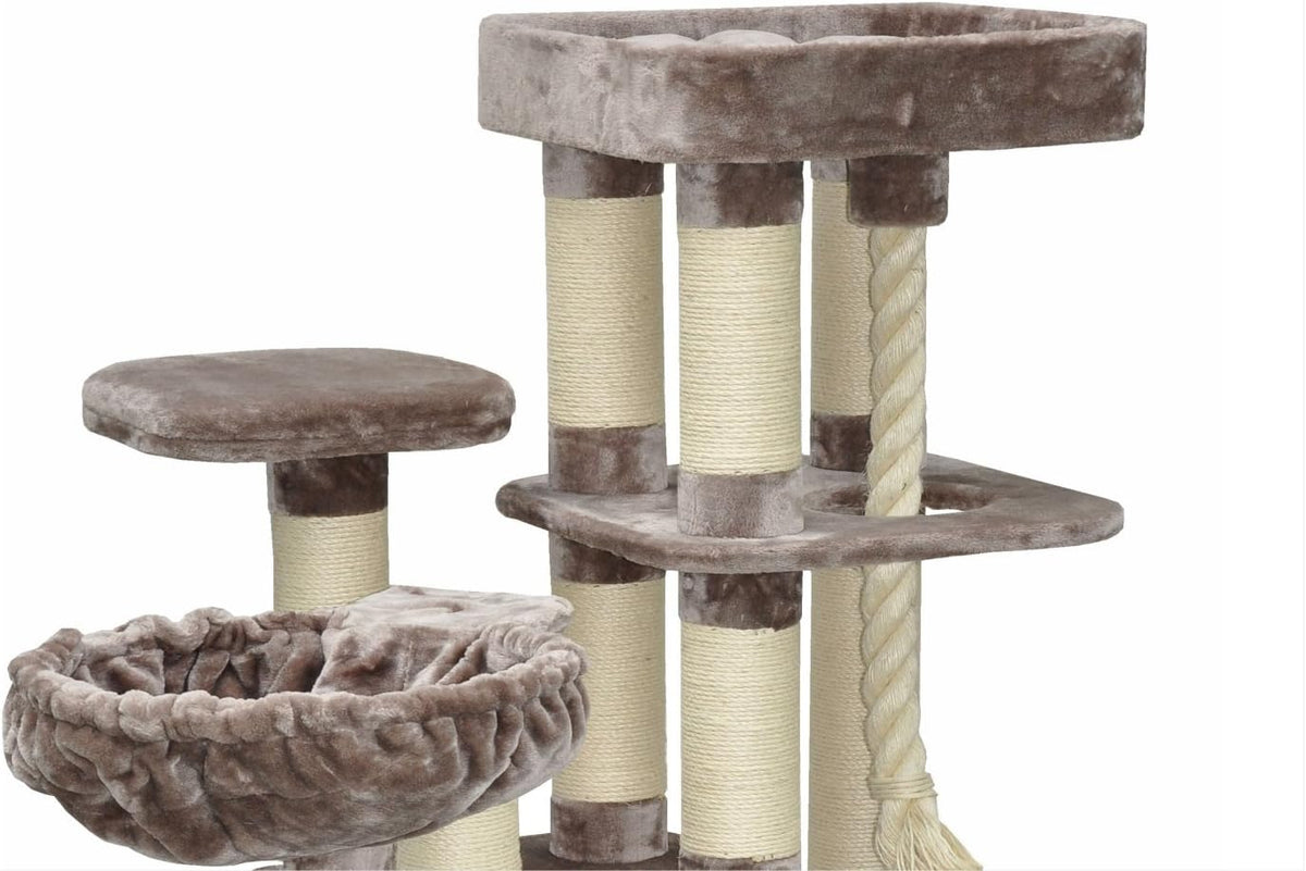 Kattenboom – Krabpaal – Kattenmeubel – Kattenklimpaal – Kattenhuis – Extra Stevig En Stabiel – XL Afmetingen Voor Grote Katten