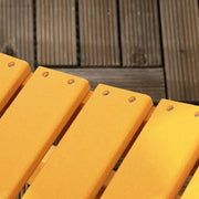 Adirondack - Tuinstoel - Schommelstoel - Relaxstoel - Ergonomische Rugleuning - Stevige - voor Tuin - Balkon - Terras -  HDPE - 73.5 x 93 x 91.5 cm - Oranje