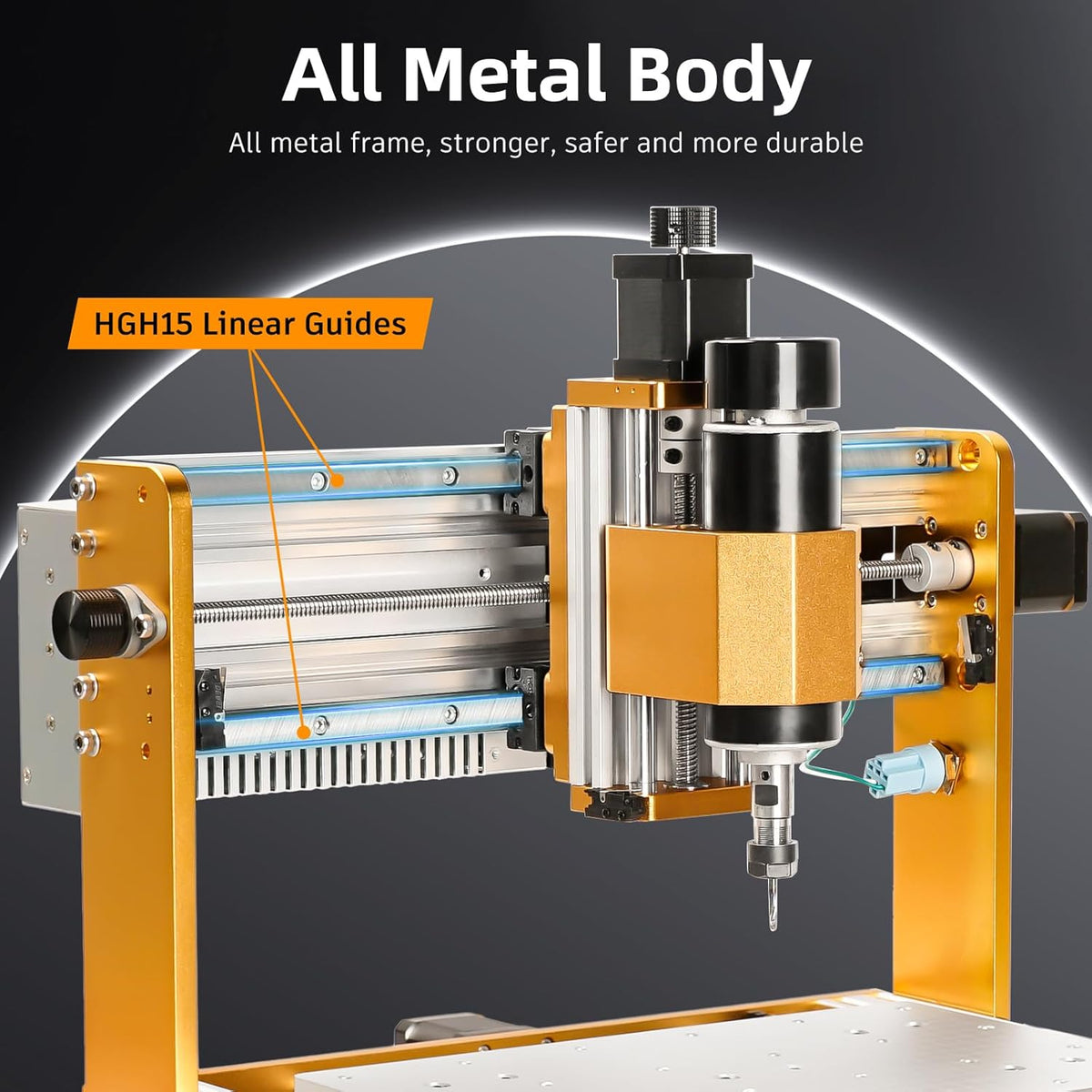 Lunyee 3018 Pro Ultra CNC-freesmachine 500W volledig metalen freesmachine Verbeterde 3-assige graveermachine Eindschakelaar en noodstop met GRBL offline besturing voor metaal, hout, acryl PCB MDF