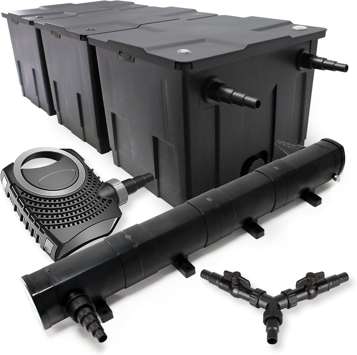 SunSun filterset voor 90.000 l UVC 72 W NEO8000 pomp 70 W vijverfilterset vijver