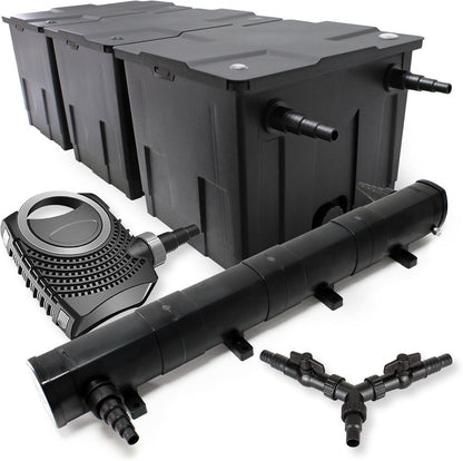 SunSun filterset voor 90.000 l UVC 72 W NEO8000 pomp 70 W vijverfilterset vijver