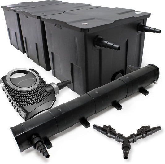 SunSun filterset voor 90.000 l UVC 72 W NEO8000 pomp 70 W vijverfilterset vijver