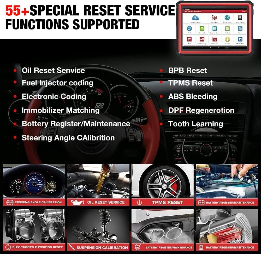 OBD2 Diagnoseapparaat – Autodiagnose Tool – OBD Scanner – Motorcode Lezer – Foutcode Uitlezer – Bidirectionele Tests – ECU Codering – 35+ Resetfuncties