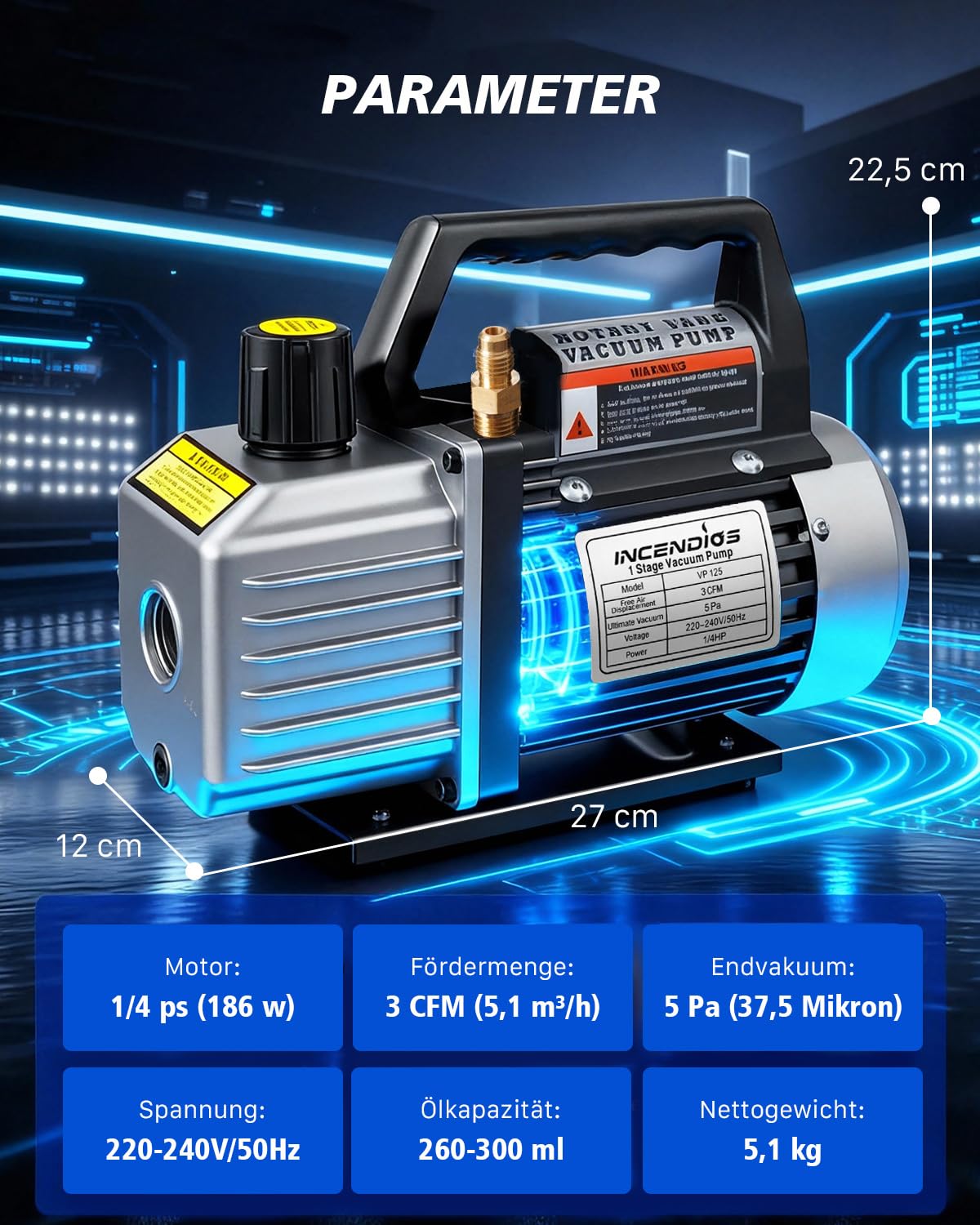 INCENDIOS vacuum pump 3fm - QUORE