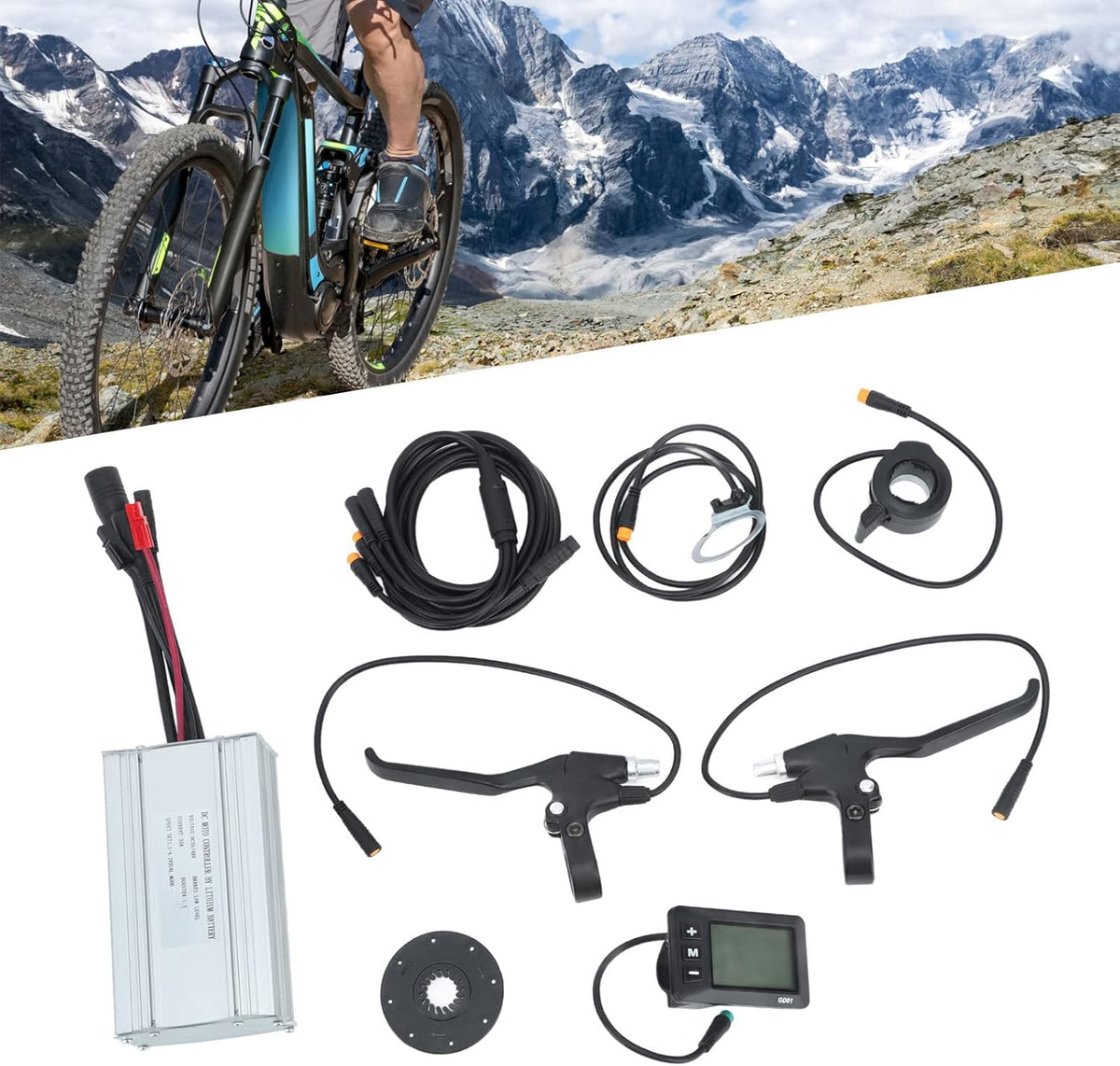 36V 48V 1000W Elektrische Fiets Borstelloze Controllerkit, Elektrische Fiets GD01 Displaykit Fietscontrollerkit