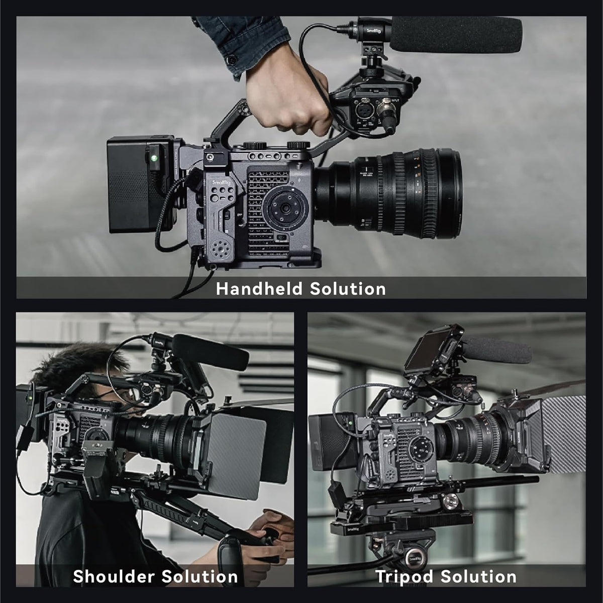SMALLRIG FX6 Cage Kit voor Sony FX6, compacte FX6 Cage met V-Mount Batterij Plaat voor Statief/Handheld/Schouder Opnamen - 4124