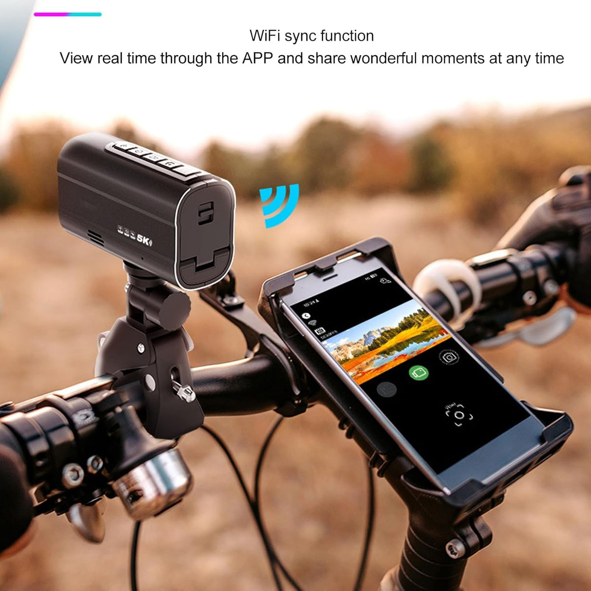 5K-actiecamera, Motorhelmcamera met EIS Anti Shake, 2.4G Wifi-sportcamera, Ultra HD-video, 50 MP Foto, Nachtzicht, LED-licht, 170 ° Groothoeklens