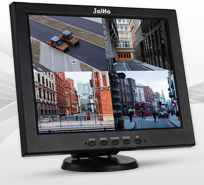 JaiHo Monitor 12 inch LCD-scherm 4:3 800x600 Beveiligingsscherm Monitor met HDMI VGA BNC AV, Mini HDMI-scherm voor Video Securite Camera Systeem PC Raspberry Pi Computer