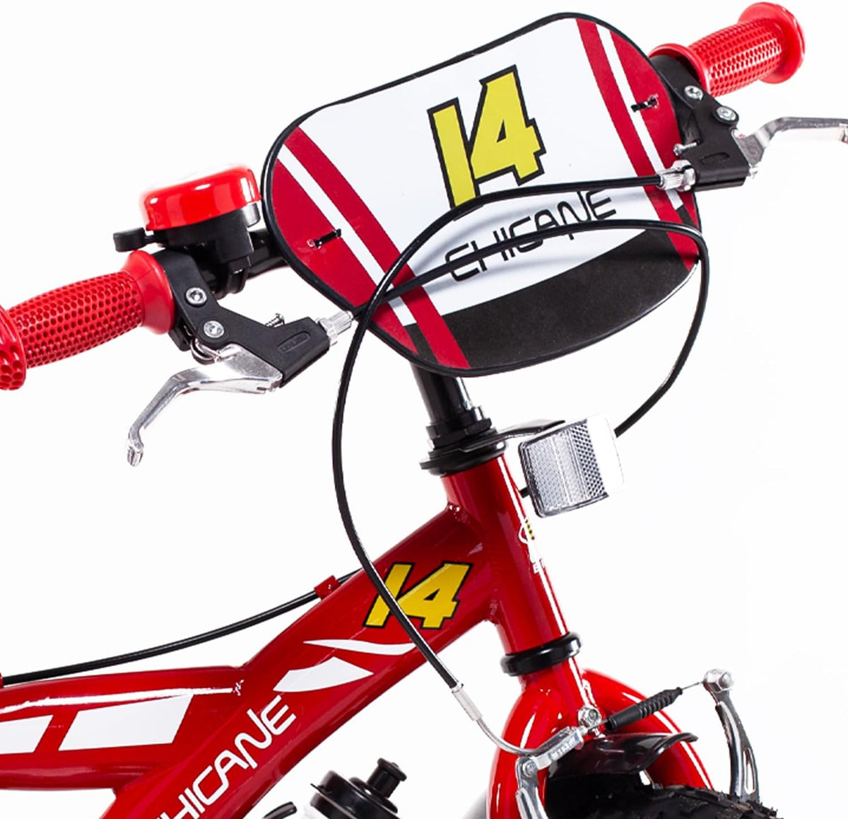 SCH Chicane fiets, kinderfiets, rood, 14 inch