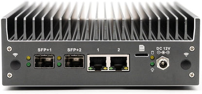 Protectli Vault Pro VP2440-4 poort, Micro Appliance/Mini PC - Intel N150, 2X 10G SFP+ NIC's, 2X 2.5G NIC's, DDR5 RAM, 32 GB eMMC on-board, M.2 SATA SSD Storage, AES-NI, Barebones